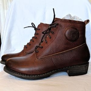 Blackstone Leather Lace-up Boots 37 7